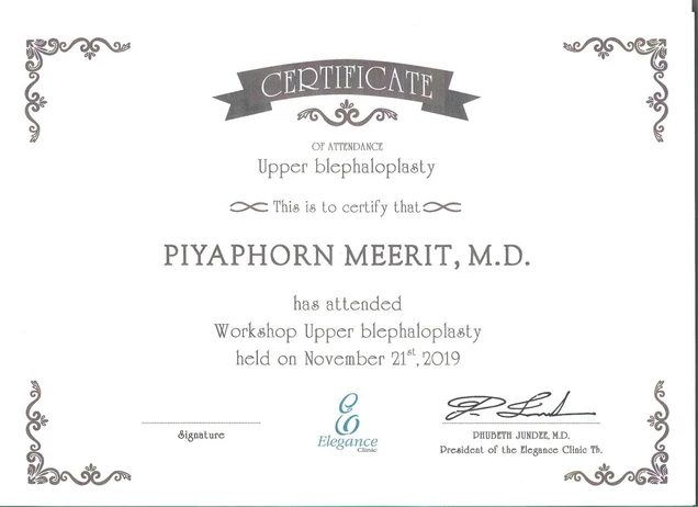 Double P Clinic certificate 5