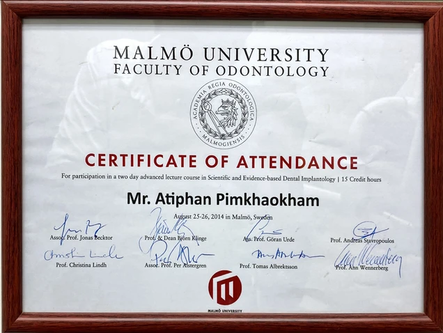 NP International Dental Clinic certificate 5