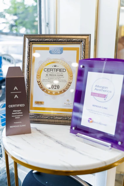 Beproud Clinic certificate 1