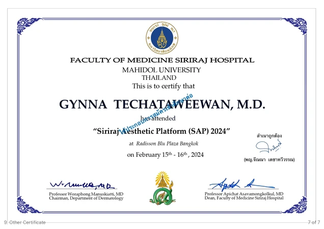 My Life Clinic certificate 7