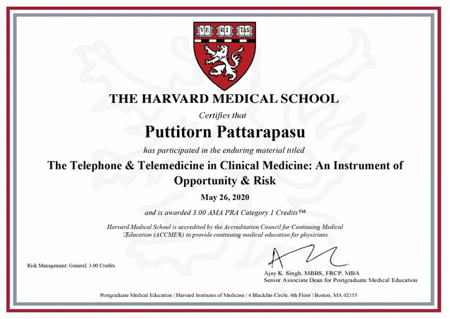 Charn Clinic (ชาญคลินิก) certificate 4