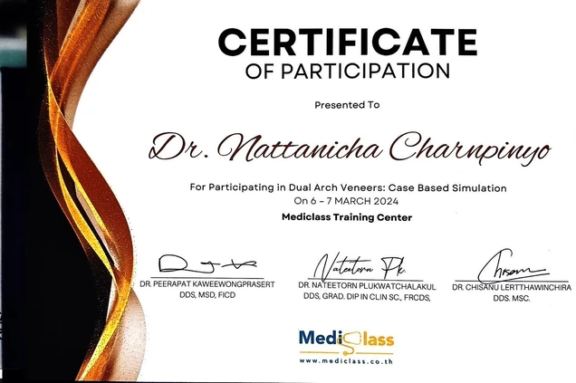 เด็นทัลดี คลินิก (Dental-D Clinic) certificate 0