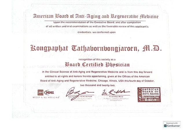 To Beloved Clinic certificate 3