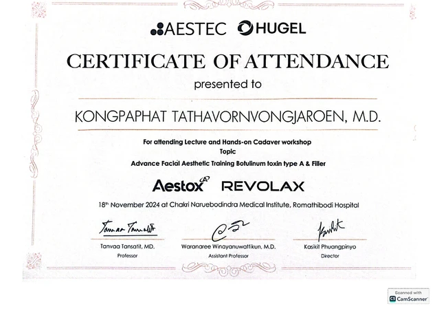 To Beloved Clinic certificate 5