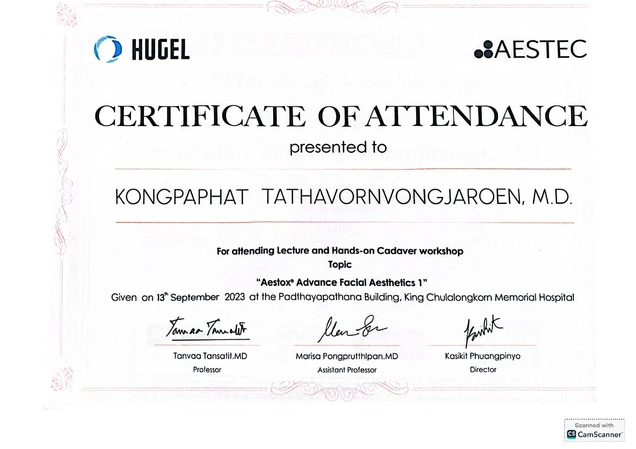 To Beloved Clinic certificate 8