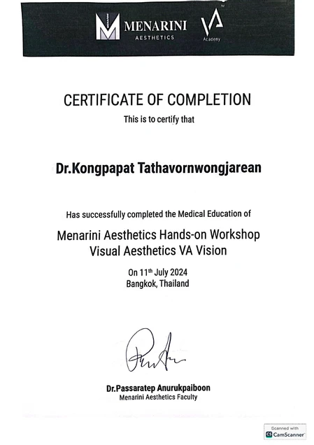 To Beloved Clinic certificate 12