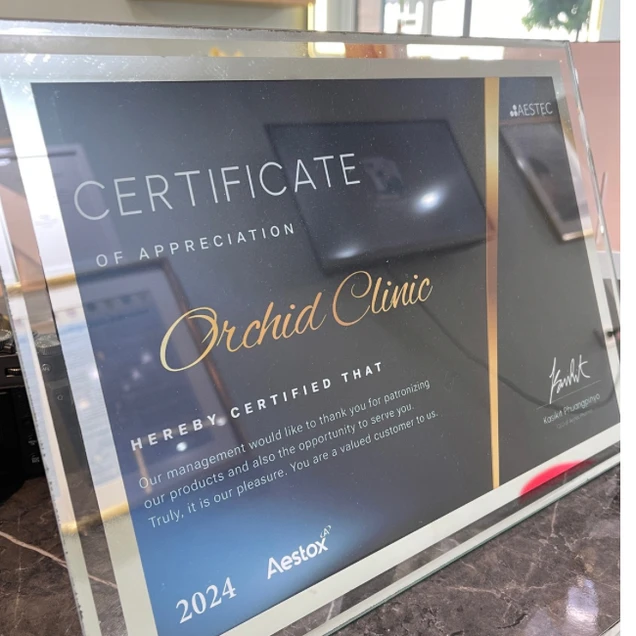 Orchid Clinic certificate 3