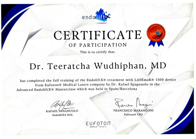 The Clinique and Health Clinic (เดอะคลีนิกค์ แอนด์ เฮลธ์ คลินิกเวชกรรม) certificate 1