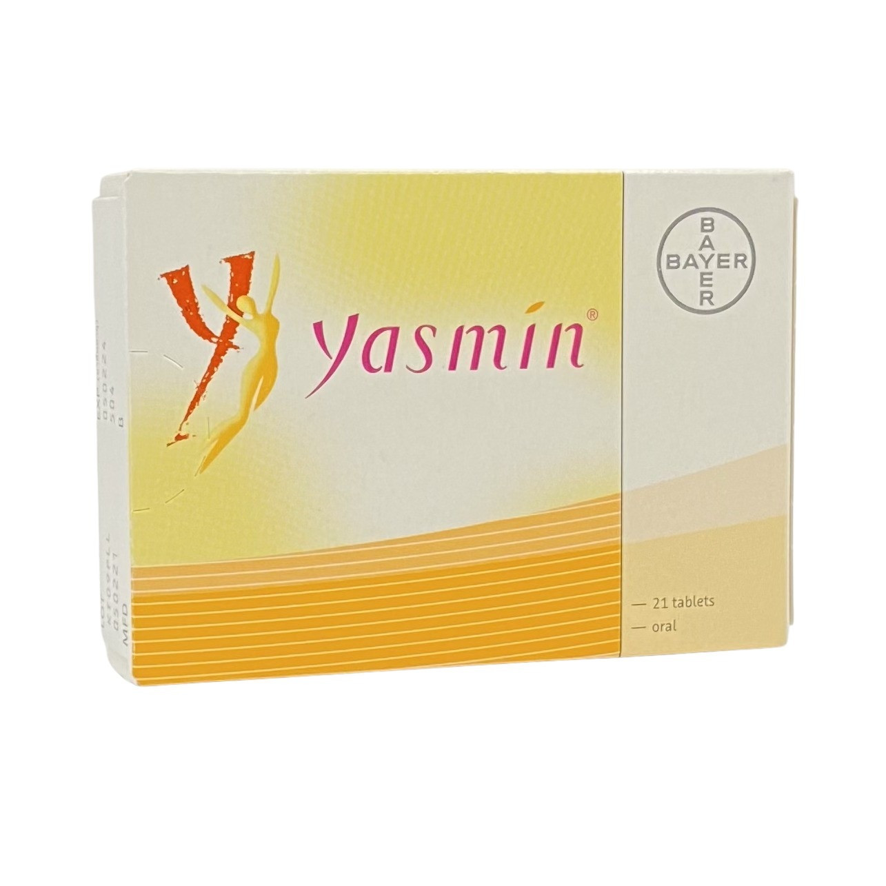 Yasmin (Ethinylestradiol 0.03 Mg + Drospirenone 3 Mg) ยาคุม ยาสมิน  ขนาดบรรจุ 21 เม็ด/แผง - สั่งยาออนไลน์