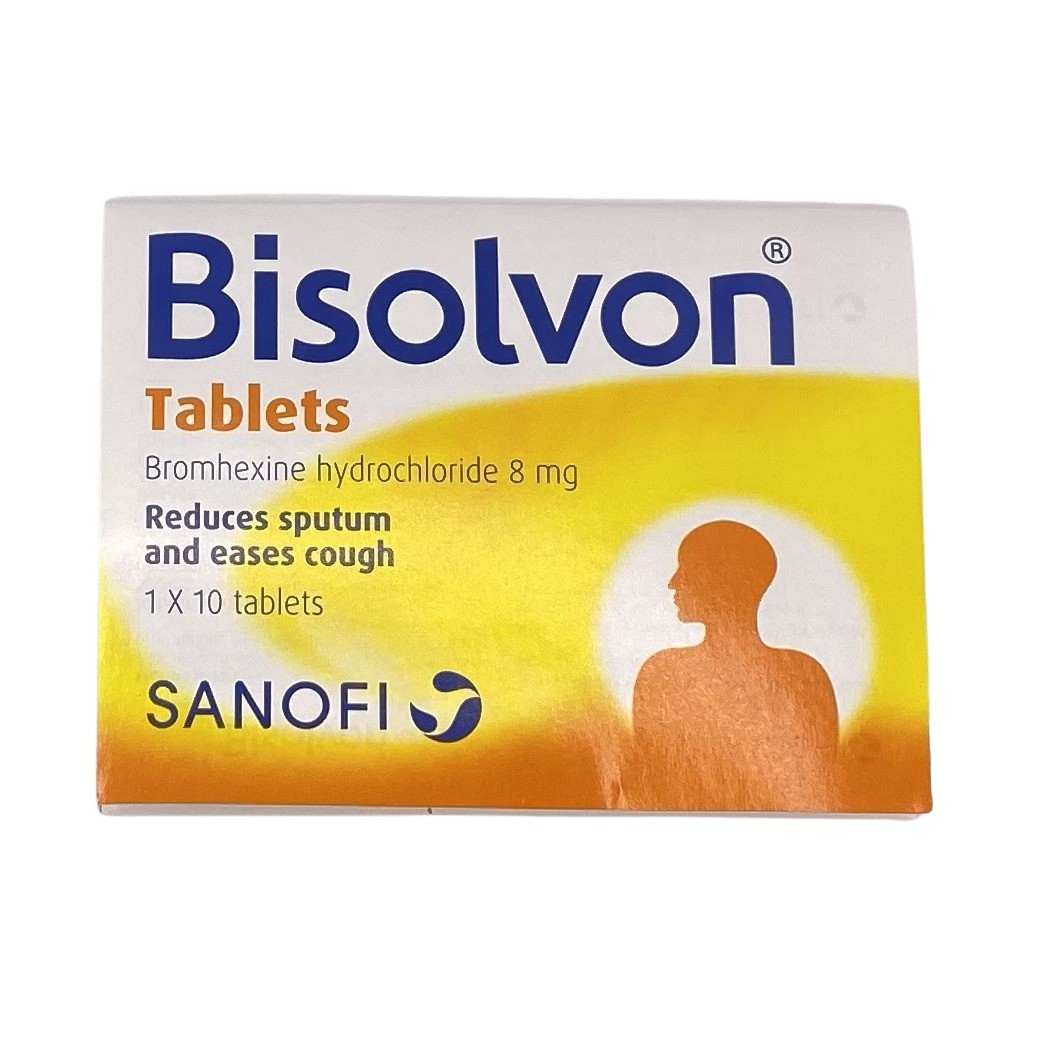ไบโซลวอล Bisolvon (Bromhexine) (1แผง 10เม็ด) - สั่งยาออนไลน์